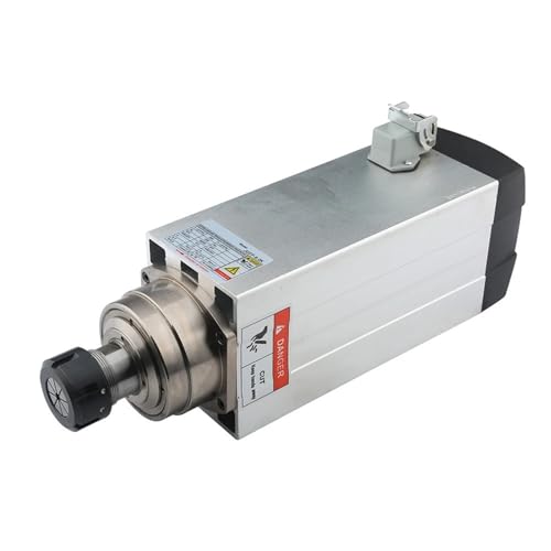 Spindle motor Spindle Motor 6.0kw Air-Cooled Spindle 220V 380v ER32 Chuck 300Hz 4 Bearing For And Milling Router Wood(DC220V)