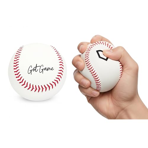 Got Game Soft Hand Stitched Indoor/Outdoor Baseball - Realistic Safety Practice Ball - Baseball Gift Thowing Fielding Practice (1)