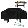 36 Inch Griddle Cover Fits for Blackstone,600D Heavy Duty Waterproof Anti-UV Canvas Flat Top BBQ Cover for Blackstone 36'' Outdoor Cooking Gas Grill Griddle Station,Black