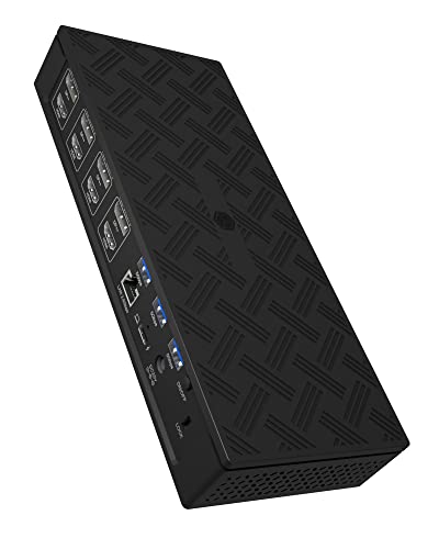 Station d'accueil USB-C ICY BOX quadruple écran HDMI DP avec alimentation PD 100W