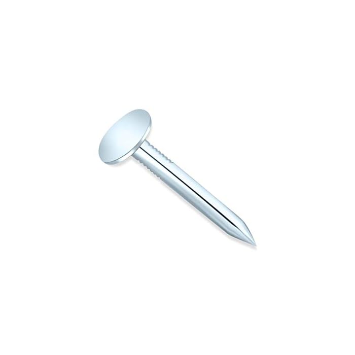Buy Clout Nails Felt Tacks Galvanised with Extra Large Head 13mm / 0.5inches (Approx. 190 Pieces