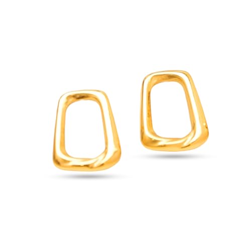 Image of Rubans Demi Fine Stainless Steel Stud Earrings Daily Gift for Women & Girls