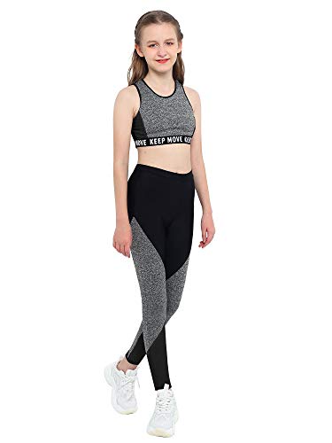 Débardeur gilet bra et pantalon running enfant séchage rapide pour entraînement athlétique