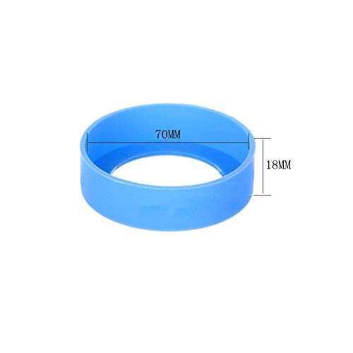 Gteller 4 Pcs Eco-Friendly Non-Slip Silicone Coaster For 20Oz, 30 Oz Tumbler (Black 70Mm) #TOP2