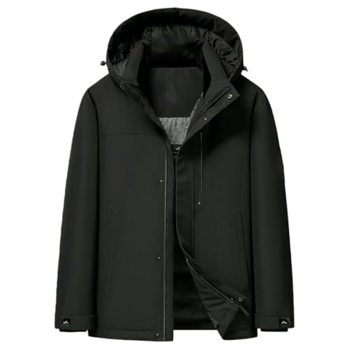 Doudoune à capuche pour homme veste chaude automne hiver coupe droite