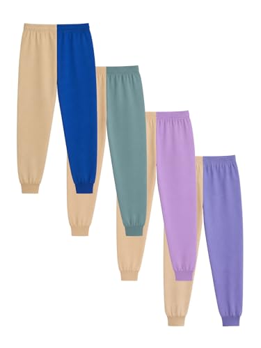 Image of THIIYA Kids Boys Cotton Track Pants (Pack of 4) | Soft Regular Fit Joggers Sports Wear for Kids