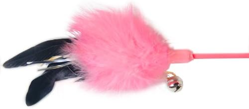 Feather on Stick Cat Toy Cat Teaser, Pink
