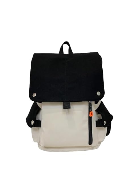 Glowic Unisex's Canvas Travel Daypack Drawstring Backpack Flip Retro Laptop Bag for Men Women(WBAG-65) Multicolor Medium (WBAG-85)