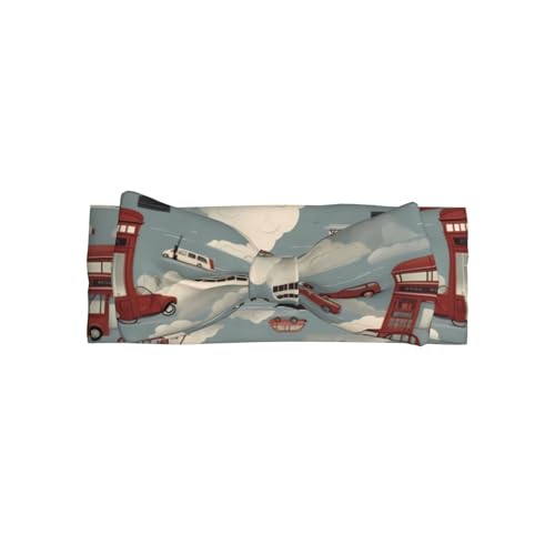 Newborn, Baby, Toddler Hair Accessories, Car in the Cloud Bow Hair Accessories, Kids Elastic Bow Headband 0-6 Months