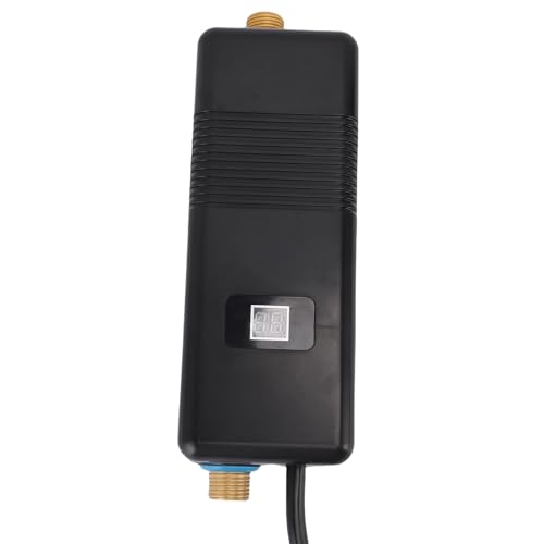Fockety Calentador de Agua Eléctrico, Calentador de Agua Caliente 3000W 3S Calefacción G1/2 Calentador de Agua de Alta Eficiencia para el Dormitorio de la Cocina RV (EU enchufe 220V)