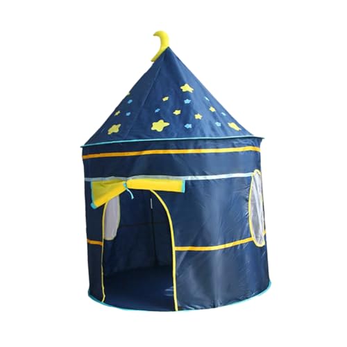 Hohopeti Tienda de Juegos para Plegable Tipo Castillo Azul, Casa de Campaña para Bebés, Carpa Portátil para Interior, Desarrollo Creativo y Juego Divertido