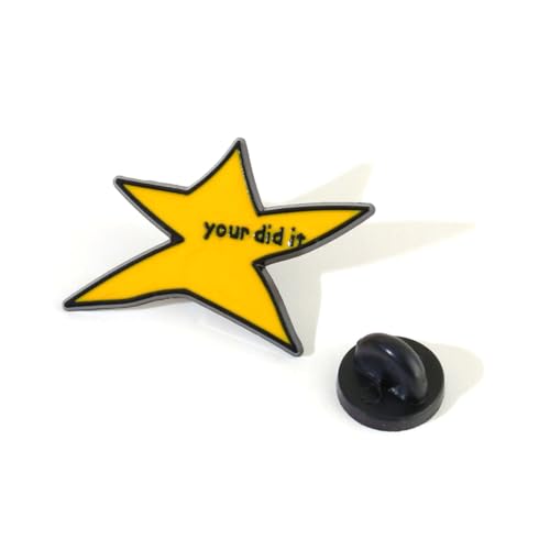 1/2/8/20Pcs Your Did It Brooch Pin Funny Star Enamel Pins Inspirational Badge Brooches Graduation Gifts for Backpack Bag Clothes Trendy Jewelry Accessories3