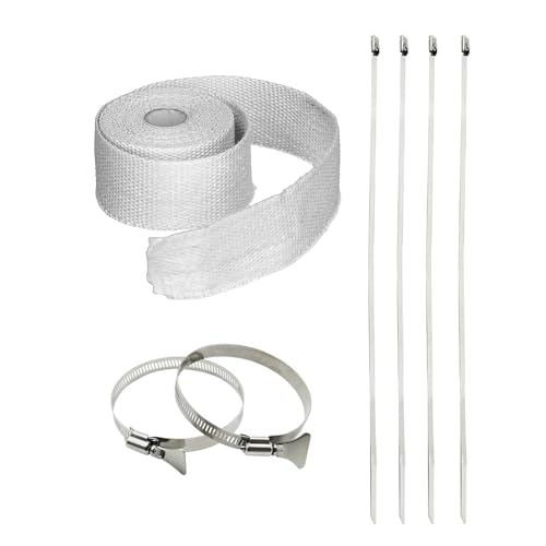 1Set Motorcycles Fiberglasses Heat Tape Heat Fiberglasses Tape Sleeve for Heat Shielding