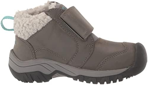 KEEN Kootenay 4 Mid Height Insulated Waterproof Snow Boots, Steel Grey/Porcelain, 8 US Unisex Little Kid | Image 5