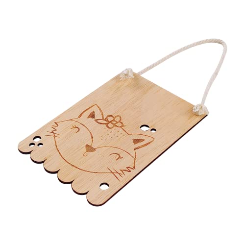 Nagu® Volpe. Ghirlanda bandierina in legno con il