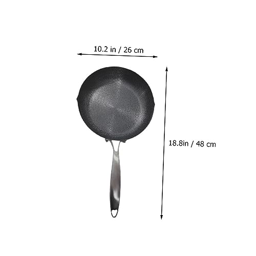 Wok de acero inoxidable con estructura de panal, antiadherente miniatura 2