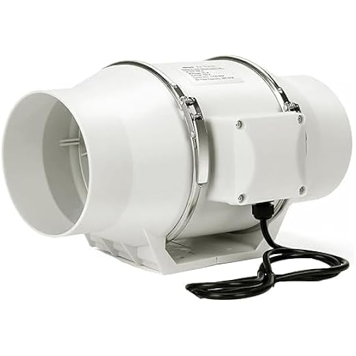 Seavy SIF 100 4 Inch/100mm Silent Mix Flow/Inline Duct Fan