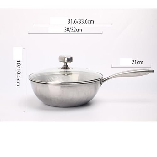 Wok antiadherente de cerámica y titanio con tapa 30cm miniatura 6