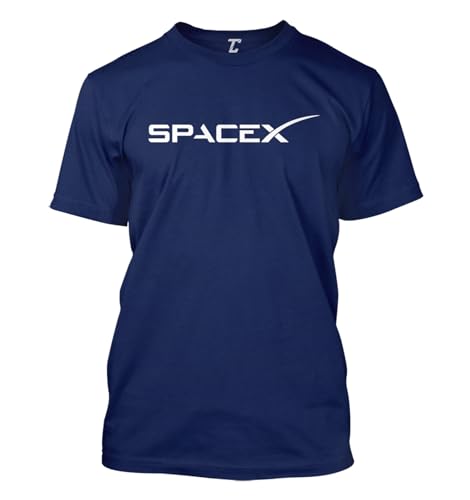 Tcombo SpaceX - Outer Space Men's T-Shirt (Navy, X-Large)