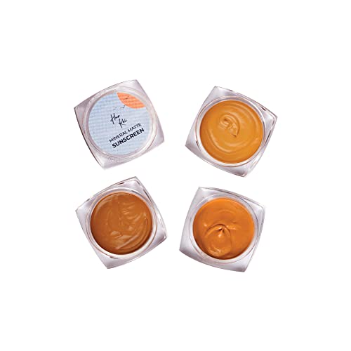 Image of Harkoi Tinted Mineral Matte High Protection Sunscreen Set Of 3 For Tan Skintone SPF 35, Minimal Whitecast, PA++++ 20% Zinc Oxide, All Skin Type (Oily Skin), BB Cream, (3 x 3 gm) (Shade- #2#6#7)