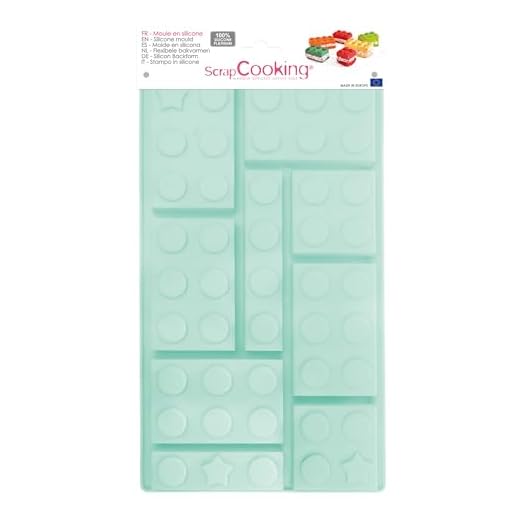 Friendly Fox Einladung Bausteine - 12 Einladungskarten zum Geburtstag Kinder Junge Mädchen - Partyeinladung Building Bricks Bauklötze 7 Unbekannt ScrapCooking 3160 Silikon-Backform, Blau, 32 x 17,5 x 3 cm