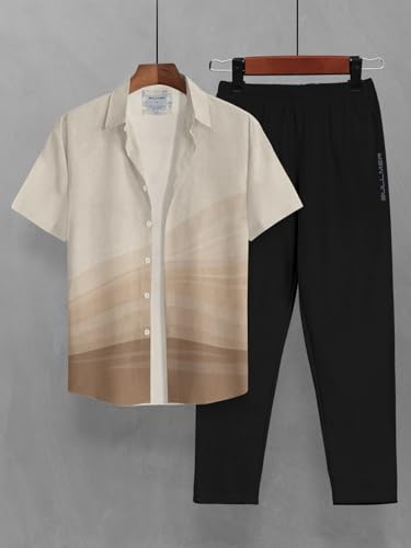 Image of BULLMER Clothing Set with Trendy Shirt & Pants Co-ords for Men