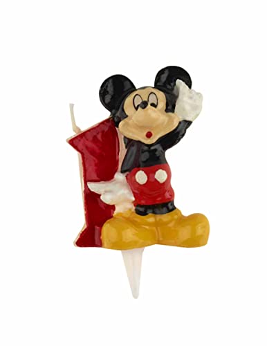 Generique - Bougie Chiffre 1 Mickey