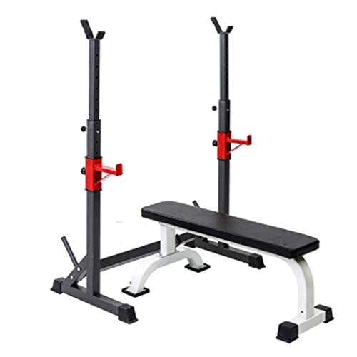 OTQEFTN Squat Rack Barbell Rack Adjustable Barbell Rack Dumbbell Rack for Weightlifting Bed Home Fitness Equipment Rack Dumbbell Bench