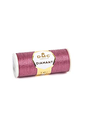 Image of DMC Diamant Metallic Needlework Thread, 38.2-Yard, Pink Amethyst