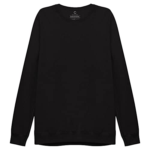 Blusa de Moletom Básica, basicamente., Masculino, Preto, G5