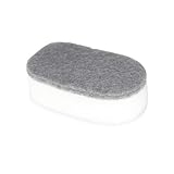 AUTSUPPL Estropajos de Esponja para Limpieza de Cocina y Baño, 12 Unidades, Doble Cara Fuerte Descontaminación, Absorción Alta, Espuma Suave, Color Gris y Blanco, Esponjas para Lavar