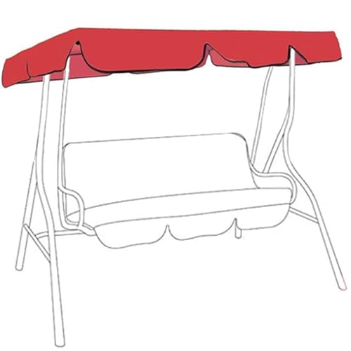 3-Seater Garden Swing Seat Canopy Replacement Waterproof Oxford Cloth Suitable For Outdoor Courtyard Swing Ceiling Replacement