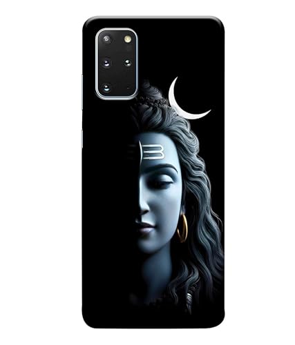 Image of Lord Shiva Half Face Printed Hard Back Case Cover Compatible for Samsung Galaxy S20 Plus (Multicolor) - D1668