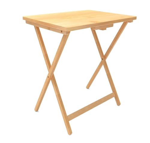 LPOTRES Convenient Foldable TV Tray Table – Ideal for Indoor Use in Small Spaces, Crafted with Durable for Enhanced Stability, Features a Space-Saving Design