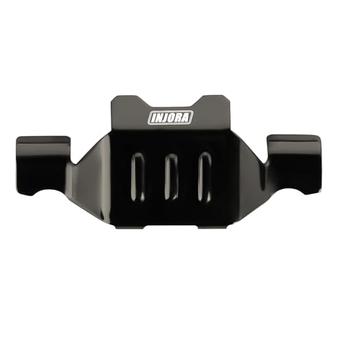 INJORA Stainless Steel Skid Plate Chassis Armor for TRX4M Upgrade 1/18 RC Crawler, Front and Rear Axle Protector, 14g