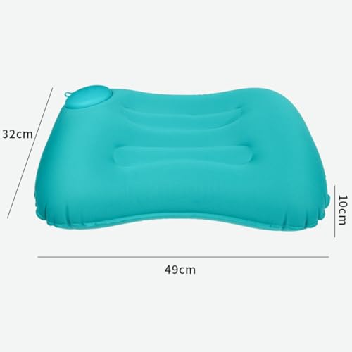 Almohada inflable de viaje 49 cm x 32 cm portátil miniatura 2