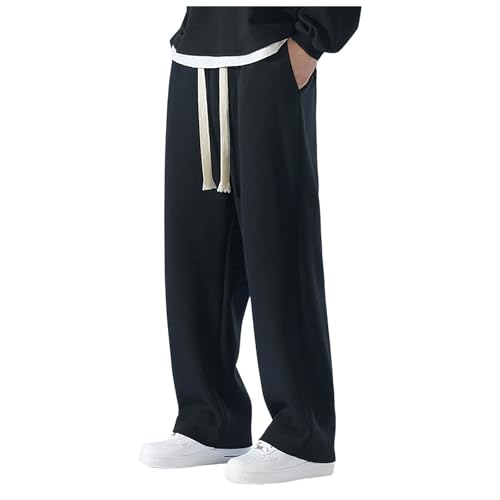 Pantalon en lin noir pour homme coupe casual et chic