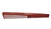 Produktbild Hercules Sägemann HS C7 carbon 7 Profi Facon Haarschneidekamm rot Haarkamm (antistatisch) Carbonkamm mit 2 Zahnungen fein + grob, 7 Zoll, Facon-Haar-Kamm (7r)