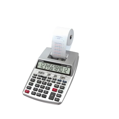 Image of Canon P23-DTSC II Printing Calculator, 2-Color Printing, Silver