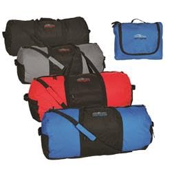 24 in. Collapsible Duffle Bag Assorted Color - Case of 12