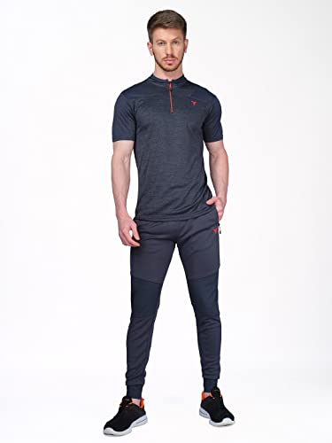 Image of TECHNOSPORT Men's Slim Fit Active T-Shirt - (MTP512 P) Pack of 1