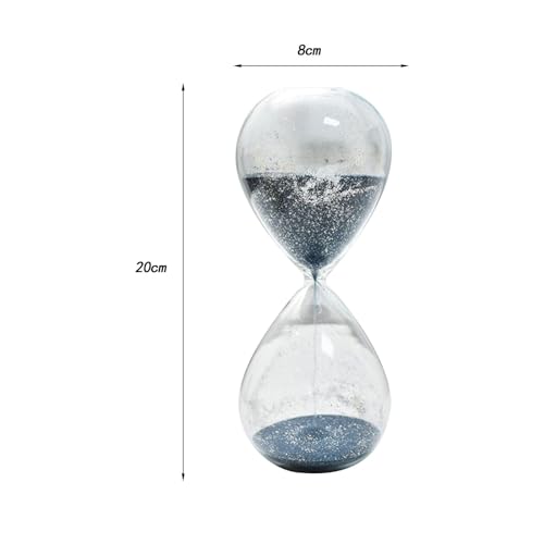 Reloj de arena moderno de 30 minutos, temporizador de escritorio creativo y adorno azul 4
