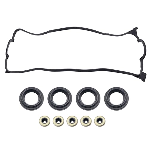 Image of HiSport Valve Cover Gasket Set - Compatible with Honda 1992-2000 Civic 1993-1997 Civic del Sol 1.6L - Replace VS50499R