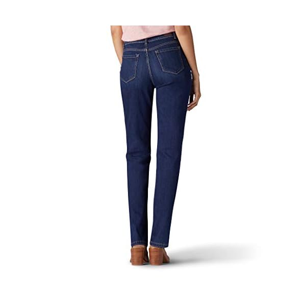 Lee-Womens-Petite-Instantly-Slims-Classic-Relaxed-Fit-Monroe-Straight-Leg-Jean Lee Women's Instantly Slims Classic Relaxed Fit Monroe Straight Leg Jean, Ellis Blue, 10 Petite