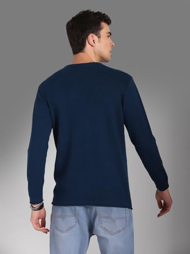 Image of HIGH STAR Men's HSMSWW23106RDNF LY Long Sleeves Regular Fit Sweater
