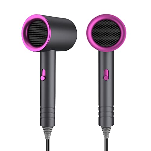 TEME Euro Plug Ionic Hair Dryer,Safety Upgrade Constant Temperature Hair Care Without Damage,Lightweight Portable Travel Hairdryer,3-Speed Temperature Adjustment Blow Dryer