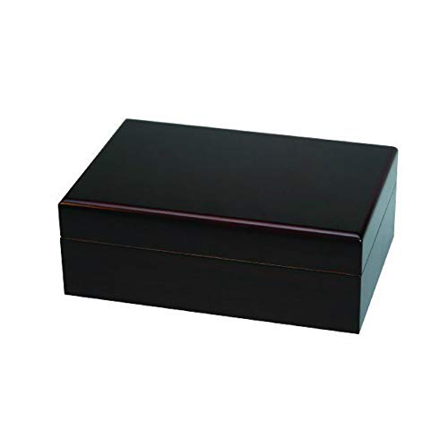 Quality Importers Trading Traveler 10 Mahogany Travel Humidor for 10 Cigars, SureSeal Lid Technology, 1 Round Humidifier, Mahogany Finish