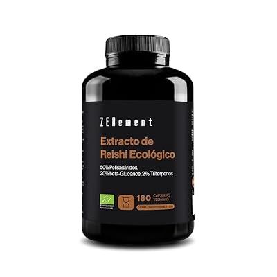 Extracto de Reishi Ecológico 12000 mg (20:1) - 50% Polisacáridos, 20% Beta-Glucanos, 2% Triterpenos (Ganoderma Lucidum) - 180 Cápsulas Veganas (6 Meses) - Sin Aditivos, Sin OGM - Zenement | Ya disponible en tu tienda friki favorita! En mundofriki.es! Extracto de Reishi Ecológico 12000 mg (20:1) - 50% Polisacáridos, 20% Beta-Glucanos, 2% Triterpenos (Ganoderma Lucidum) - 180 Cápsulas Veganas (6 Meses) - Sin Aditivos, Sin OGM - Zenement | Ya disponible en tu tienda friki favorita! En mundofriki.es!