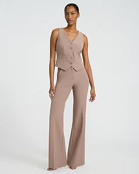 EXPRESS Women's Editor High Rise Trouser Flare Flattering Stretch Dress Trouser, Work or Event Ready - Mushroom at Amazon Women's Clothing store EXPRESS Women's Editor High Rise Trouser Flare Flattering Stretch Dress Trouser, Work or Event Ready - Mushroom at Amazon Women's Clothing store