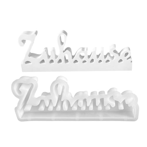 Formas de letras para velas, formas de letras alemanas para resina epoxi, moldes para manualidades para resina epoxi, plastilina, fabricación de velas, decoración de mesa